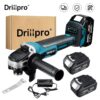 Drillpro 125mm rechargable moedor de ângulo elétrico moagem sem fio 388vf ferramentas elétricas sem escova máquina para makita 18v bateria