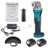 Drillpro 125mm rechargable moedor de ângulo elétrico moagem sem fio 388vf ferramentas elétricas sem escova máquina para makita 18v bateria - Image 5