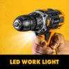 DEKO 12/16/20V MAX Furadeira Parafusadeira Eléctrico Sem fio À Bateria, 18 1 Regulação de Torque, 2-Velocidades, 3/8" Mandril Rápido Ferramenta Poderoso (DKCD Series) - Image 3