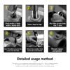 Kit de ferramentas de reparo de rosca xcan 25 pces m3/m4/m5/m6/m7/m8/m10/m12/14 para restaurar o kit de broca de torção de chave inglesa de rosca danificada - Image 3