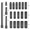 Meterk 20 pces 1/2 "unidade métrica conjunto de soquete de impacto soquete universal metric drive profunda chave soquete para ferramentas de reparo pneumático ar - Image 2